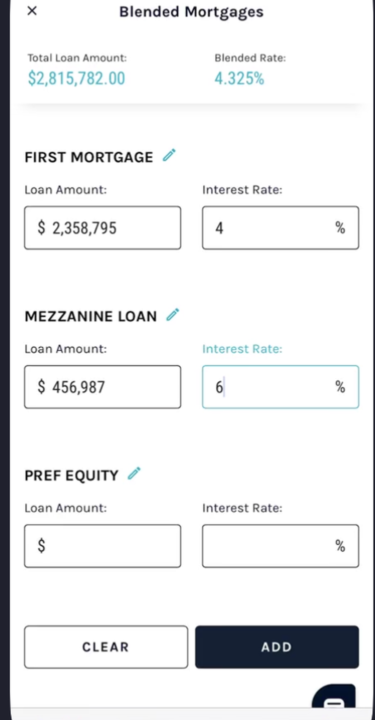 Eastern Union Blended Mortgages - screenshot