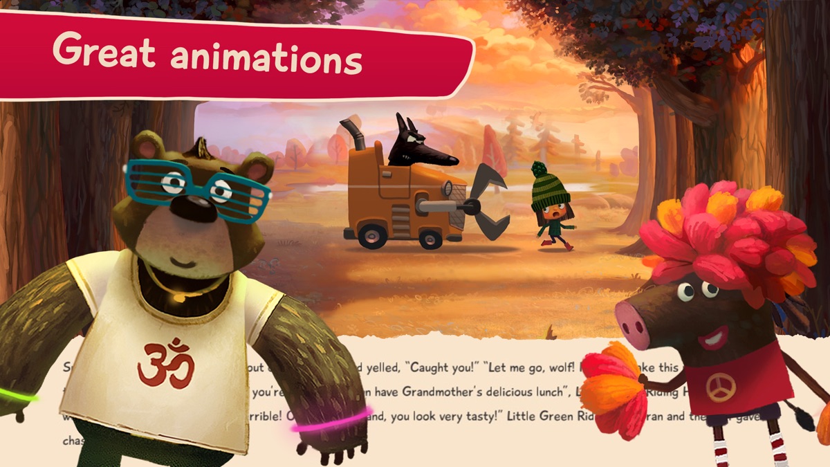 Green Riding Hood - read-aloud story scene